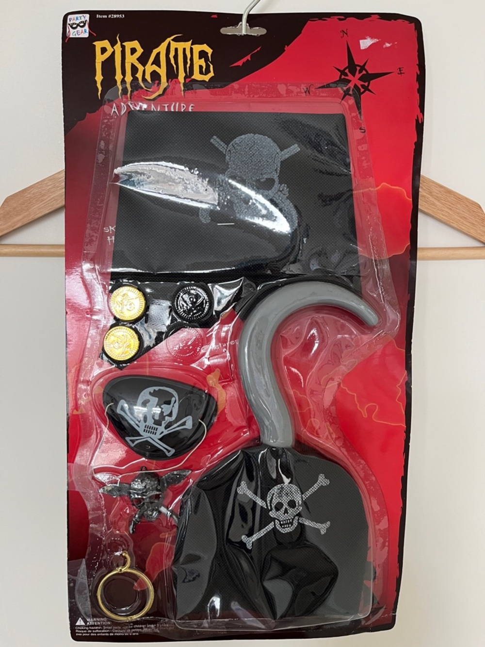 Pirate Adventure Costume Set with Skull Design